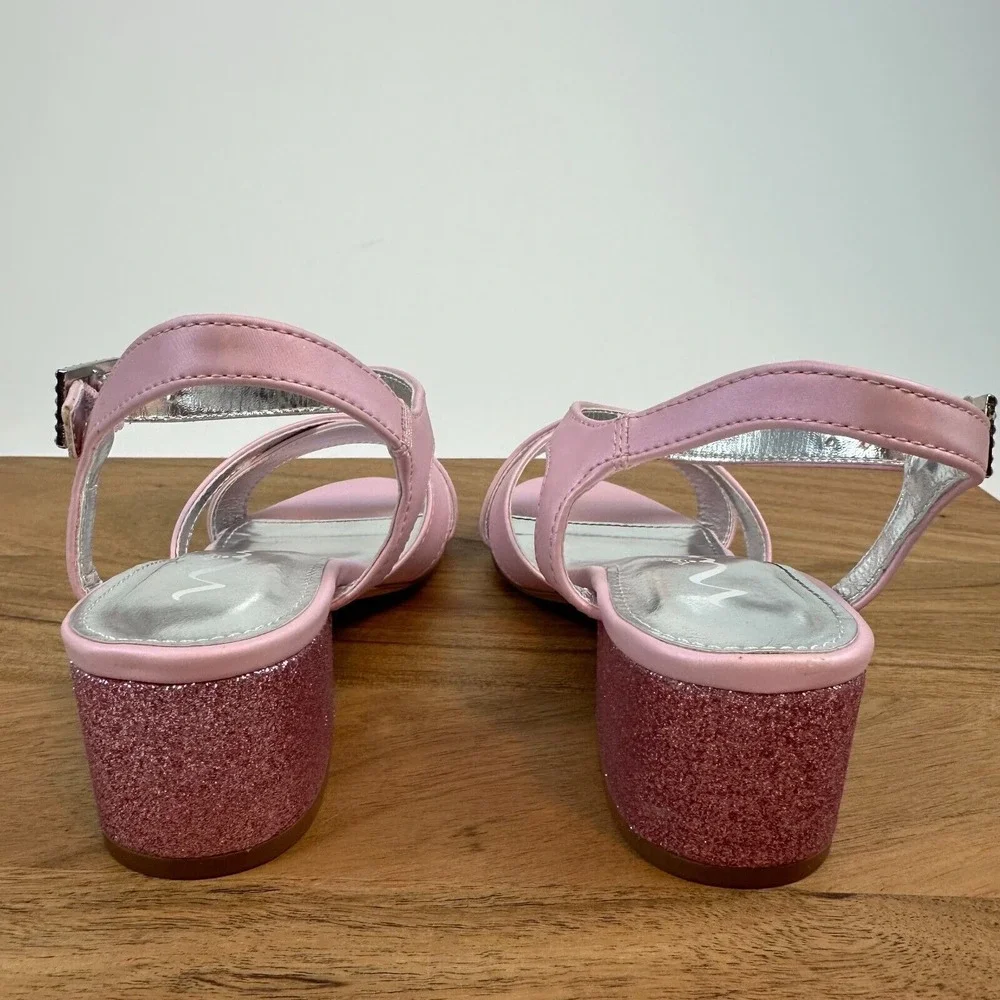 New Big Kids‎ Nina Valentin Purple Heeled Strappy Ankle Strap Sandals Size 2 Y